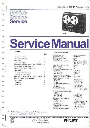 Сервисная инструкция Philips N4417 ― Manual-Shop.ru