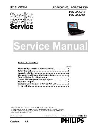 Сервисная инструкция Philips PD-7000S ― Manual-Shop.ru