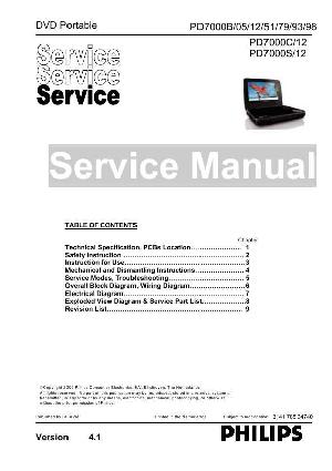 Сервисная инструкция Philips PD-7000S ― Manual-Shop.ru