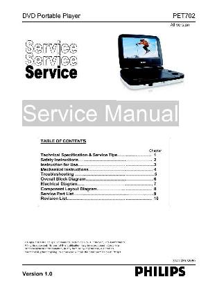Service manual Philips PET-702 ― Manual-Shop.ru