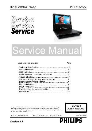 Service manual Philips PET-717 ― Manual-Shop.ru