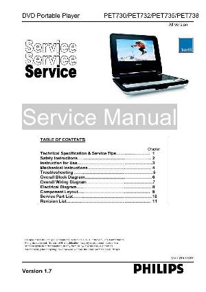 Service manual Philips PET-730 ― Manual-Shop.ru