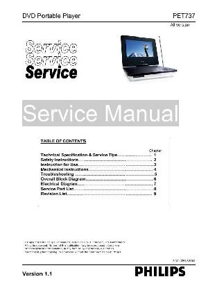 Service manual Philips PET-737 ― Manual-Shop.ru
