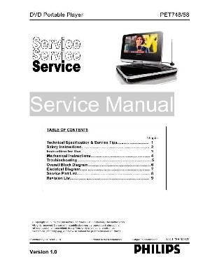 Service manual Philips PET-748 ― Manual-Shop.ru