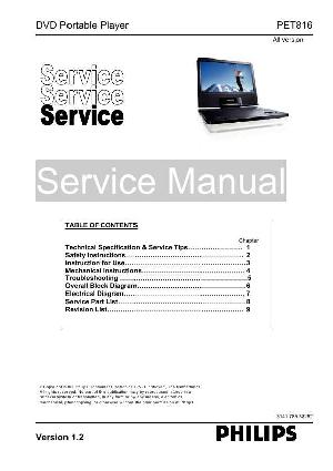 Service manual Philips PET-816 ― Manual-Shop.ru