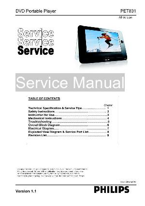 Service manual Philips PET-831 ― Manual-Shop.ru