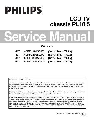 Сервисная инструкция Philips PL10.5, 40PFL3705D ― Manual-Shop.ru