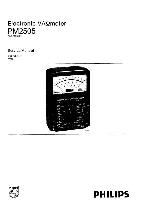 Service manual Philips PM-2505