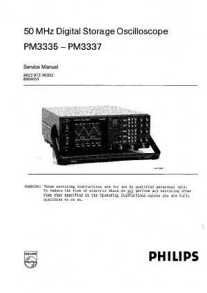 Сервисная инструкция Philips PM-3335, PM-3337 ― Manual-Shop.ru