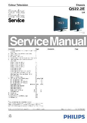 Сервисная инструкция Philips Q522.2E LA шасси ― Manual-Shop.ru