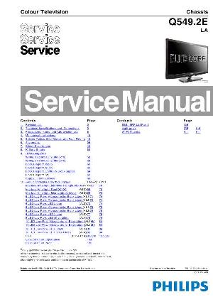 Сервисная инструкция Philips Q549.2E LA ― Manual-Shop.ru