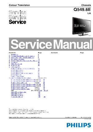 Сервисная инструкция Philips Q549.6E LA ― Manual-Shop.ru