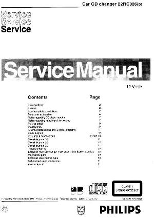 Сервисная инструкция Philips RC-026 ― Manual-Shop.ru