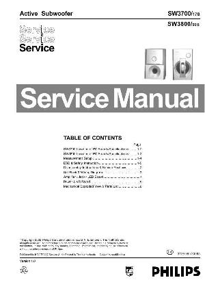 Service manual Philips SW-3700, SW-3800 ― Manual-Shop.ru