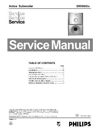 Сервисная инструкция Philips SW3660 ― Manual-Shop.ru