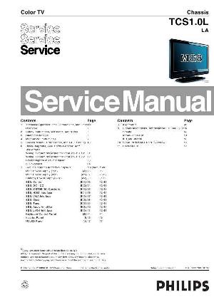 Сервисная инструкция Philips TCS1.0L LA ― Manual-Shop.ru