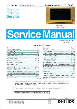 Сервисная инструкция Philips TPF1.4U LA шасси ― Manual-Shop.ru
