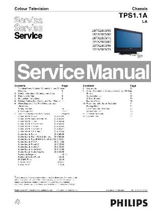 Сервисная инструкция Philips TPS1.1A LA ― Manual-Shop.ru