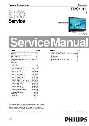 Сервисная инструкция Philips TPS1.1L, LA ― Manual-Shop.ru
