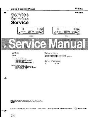 Сервисная инструкция Philips VP-58, VK-68 ― Manual-Shop.ru