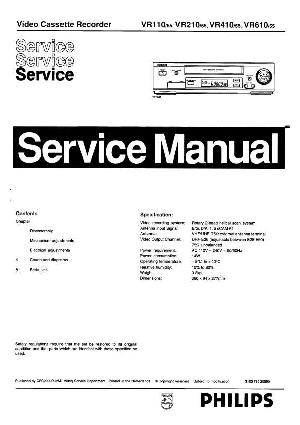 Service manual Philips VR-110, VR-210, VR-410, VR-610 ― Manual-Shop.ru