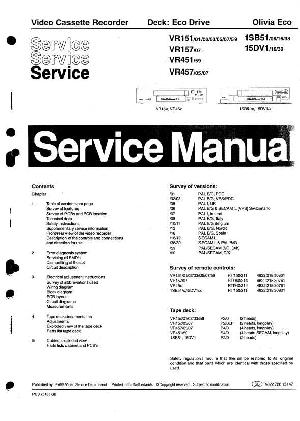Сервисная инструкция Philips VR-151, VR-157, VR-451, VR-457  ― Manual-Shop.ru