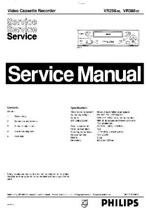 Сервисная инструкция Philips VR-288, VR-388 ― Manual-Shop.ru