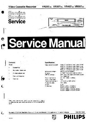 Service manual Philips VR-297, VR-397, VR-497, VR-597  ― Manual-Shop.ru