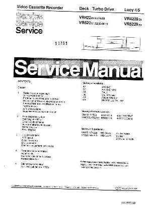 Service manual Philips VR-422, VR-522, VR-4229, VR-5229  ― Manual-Shop.ru