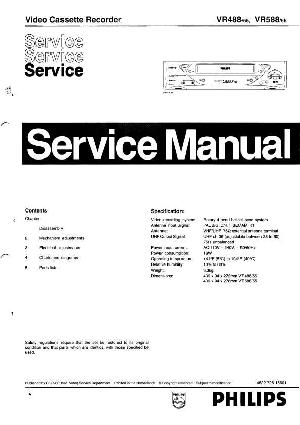 Сервисная инструкция Philips VR-488, VR-588 ― Manual-Shop.ru