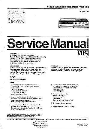 Сервисная инструкция Philips VR-6180, VR-6185, VR-6285 ― Manual-Shop.ru