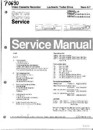 Service manual Philips VR-642, VR-647, VR-747  ― Manual-Shop.ru