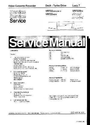 Service manual Philips VR-722, VR-723, VR-727, VR-7225, VR-7229  ― Manual-Shop.ru