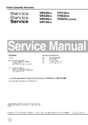 Сервисная инструкция Philips VR-730, VR-732, VR-830 ― Manual-Shop.ru