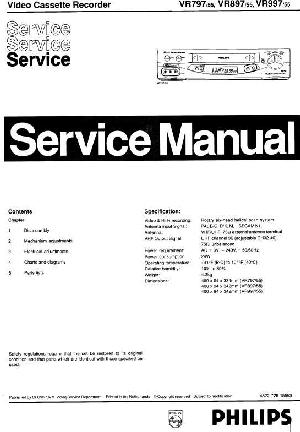 Service manual Philips VR-797, VR-897, VR-997 ― Manual-Shop.ru