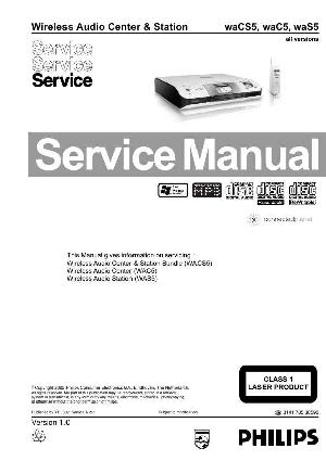 Сервисная инструкция Philips WACS5, WAC5, WAS5 ― Manual-Shop.ru