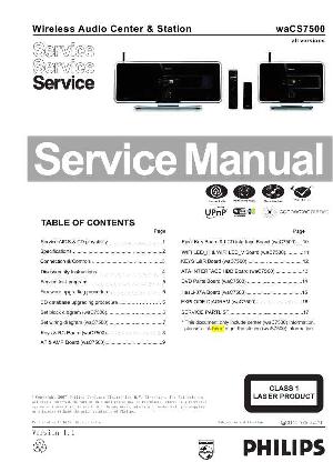 Сервисная инструкция Philips WACS7500 ― Manual-Shop.ru
