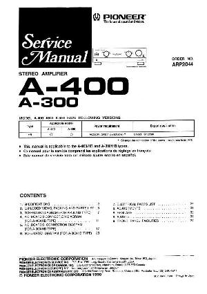 Service manual Pioneer A-300, A-400 ― Manual-Shop.ru