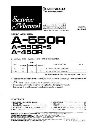 Сервисная инструкция Pioneer A-450R, A-550R ― Manual-Shop.ru