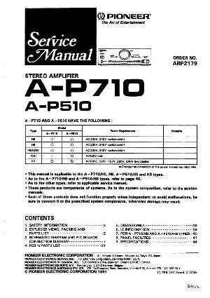 Сервисная инструкция Pioneer A-P510, A-P710 ― Manual-Shop.ru