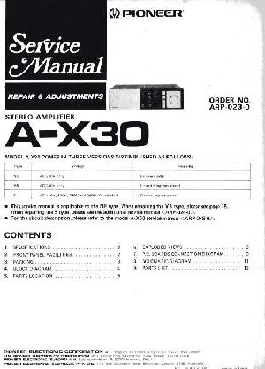 Сервисная инструкция Pioneer A-X30 ― Manual-Shop.ru