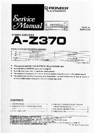Service manual Pioneer A-Z370 ― Manual-Shop.ru
