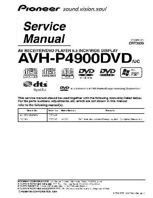 Service manual Pioneer AVH-P4900DVD ― Manual-Shop.ru