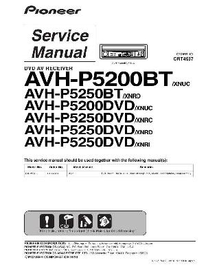 Сервисная инструкция Pioneer AVH-P5200BT, AVH-P5250BT ― Manual-Shop.ru