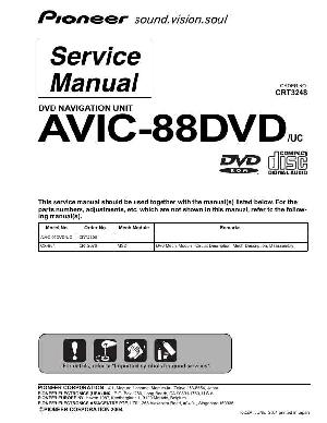 Сервисная инструкция Pioneer AVIC-88DVD ― Manual-Shop.ru