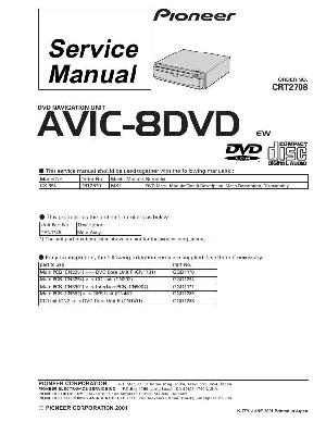 Сервисная инструкция Pioneer AVIC-8DVD ― Manual-Shop.ru