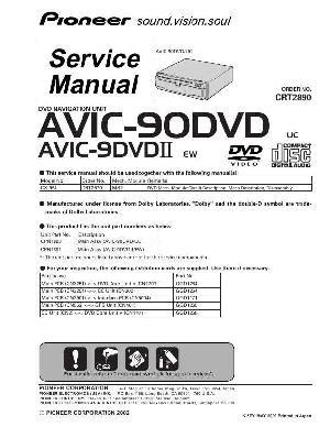 Сервисная инструкция Pioneer AVIC-9DVDII, AVIC-90DVD ― Manual-Shop.ru