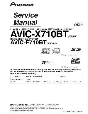 Сервисная инструкция Pioneer AVIC-F710BT, AVIC-X710BT ― Manual-Shop.ru
