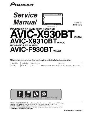Service manual Pioneer AVIC-F930BT, AVIC-X930BT, AVIC-X9310BT ― Manual-Shop.ru