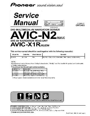 Сервисная инструкция Pioneer AVIC-N2, AVIC-X1R ― Manual-Shop.ru